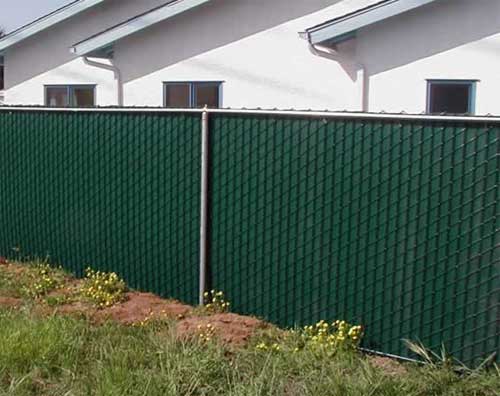 green  vinyl slats